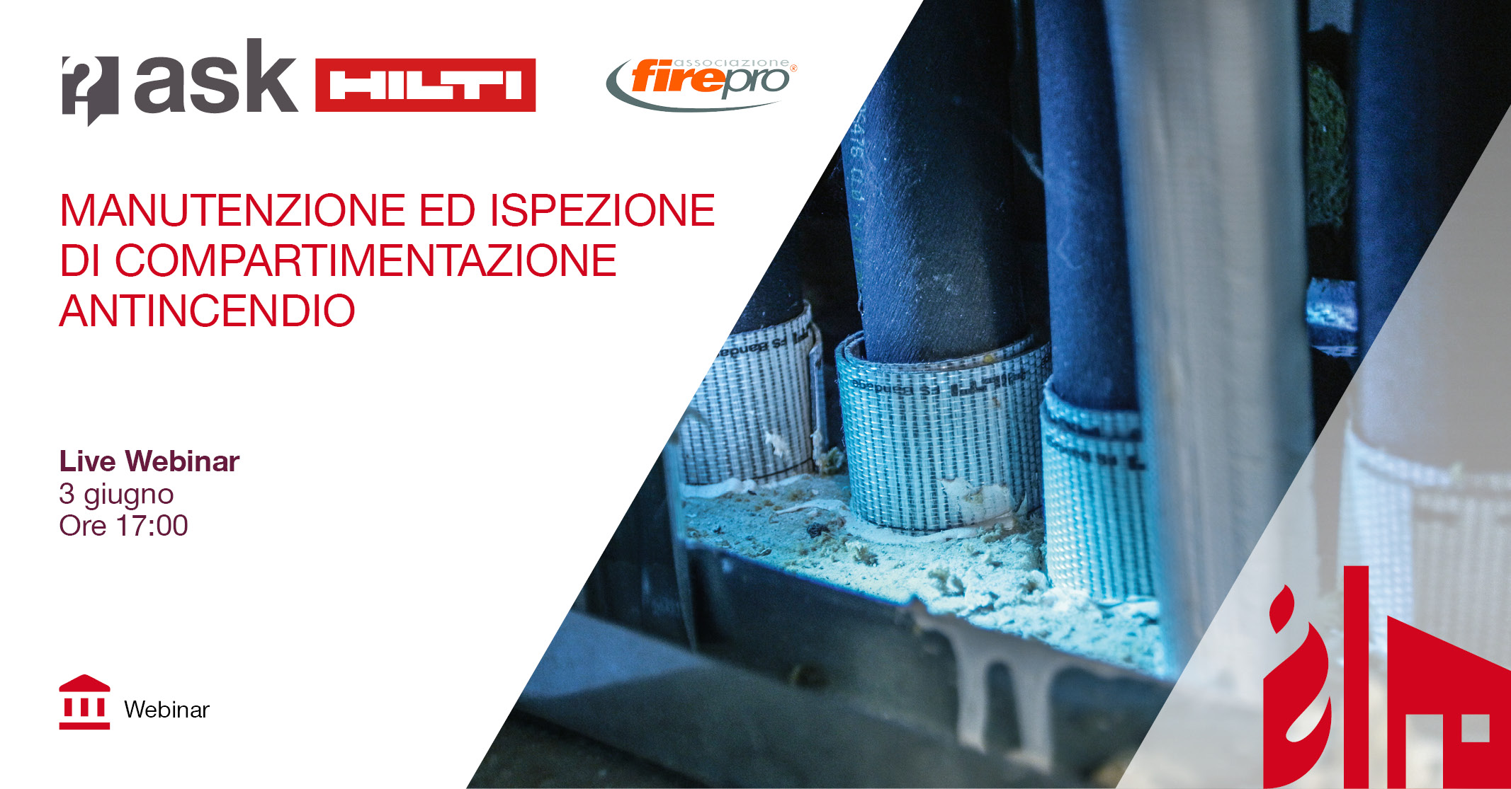 Manutenzione ed ispezione di compartimentazione antincendio